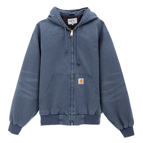 Carhartt Wip OG Active Jacket Dusky Blue Stone Canvas I034820 4068584145209 Front Degli Uberti